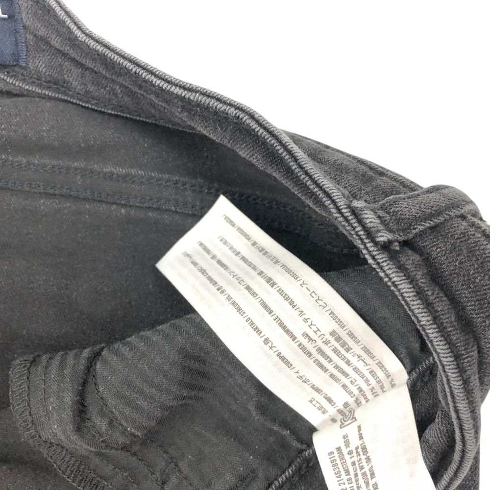 Hollister High Rise Flare Jeans Black Wash Soft Stretch Size 10L W30L Boho Retro - Picture 8 of 9